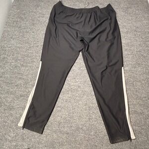 Under Armour Mens 3XL Black White Track Pants Ankle Zip Training 1347294 SS 2023
